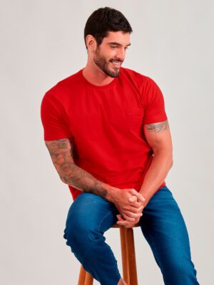 Camiseta Básica Masculina Strong Lisa Comfort Always Domno